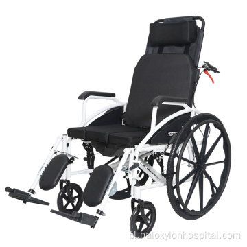 Ręczne wózki inwalidzkie lekkie składane rozkładanie leżącego leżące